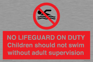 NO LIFEGUARD ON DUTY